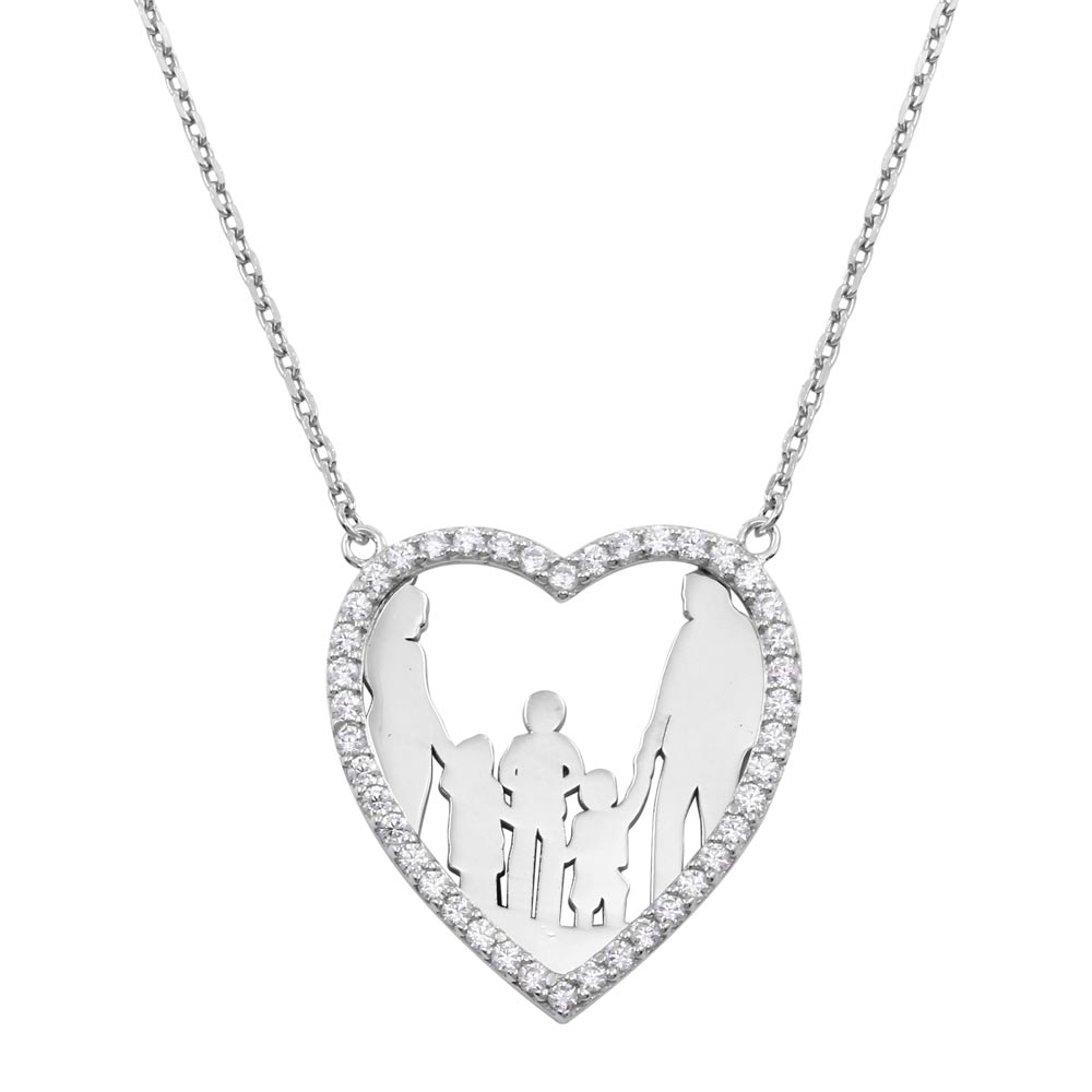 mom dad and baby necklace