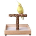 thumbnail image 1 of Soporte para pájaros de mesa, soporte en T portátil, soporte para juegos de loros, gimnasio de perca para loros pequeños y medianos (soporte en T), 1 of 5