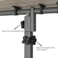 thumbnail image 5 of Adjustable Bedside Laptop Desk with Mouse Pad on Wheels, Adjustable Overbed Table,Rolling Computer Stand,Hospital and Home Use-Log Grey, 5 of 13