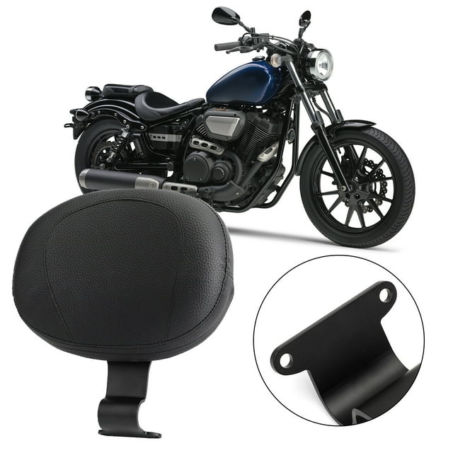 Black Motorcycle Driver Rider Backrest For Yamaha Bolt XVS950 Spec/C Spec
