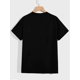 thumbnail image 2 of Dragon Print T-shirt, Men's Casual Street Style Stretch Round Neck Tee Shirt For Summer, 2 of 6