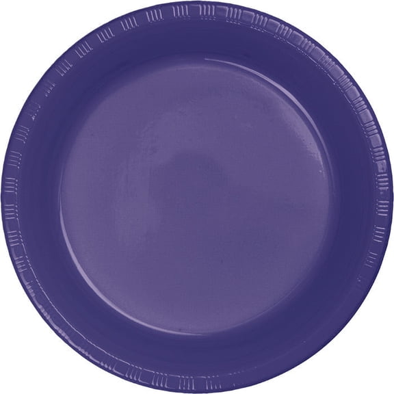 240/Case Bulk Purple 6.75 inch Plastic Dessert Plates