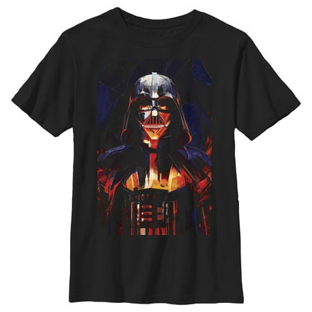 UPC 196899337935 product image for Boy s Star Wars: Obi-Wan Kenobi Darth Vader Menacing Glow Graphic Tee Black X Sm | upcitemdb.com