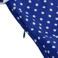 thumbnail image 5 of Xudanell Kids Notch Lapel 50s Dress for Girls Vintage Retro 1950s Polka Dot Dress for Girls 50's Audrey Hepburn Rockabilly Swing Dress (Blue, L), 5 of 6
