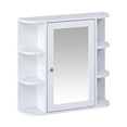 thumbnail image 3 of Christopher Knight Home 26" Bathroom Wall Cabinet with Mirror, Adjustable Shelves and Door, White, 3 of 9