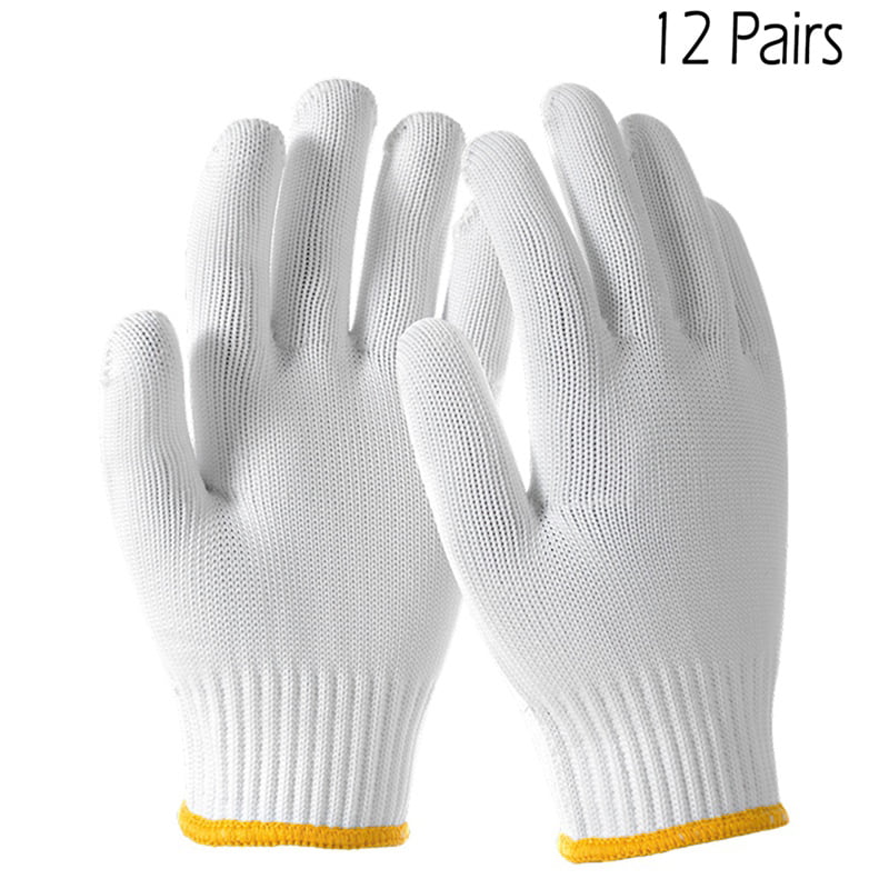 Leather Work Gloves Flex Grip Tough Cowhide Garden Glove for Men and Women 1 Pai 