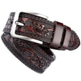 thumbnail image 2 of relayinert Classy And Durable PU Belt For Men Wear-resistant And Fine Workmanship Coffee Coffee 120cm 1Set, 2 of 6