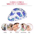thumbnail image 6 of KLL Winter Snowflake Skiing Skull Pattern Shower Cap & Bath Cap for Women,Reversible Oversized Waterproof Shower Caps for all Hair Lengths,Elastic Reusable Bathing Hair Cap, 6 of 6