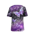 thumbnail image 4 of Skksst Loose Fit Women's Casual Top Short Sleeve Floral T-Shirts, 4 of 4