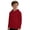 Brick Red, variant on Boys Hooded Long Sleeve Rash Guard Swim Shirt, Youth Kids UPF 50+ Fishing Shirt, Sun Protection Hiking Beach Hoodie 7-8 Years&White