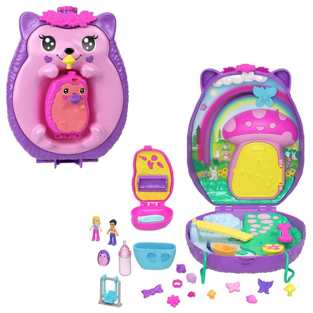 Set de Juego Mattel Polly Pocket Erizo Mamá y Bebé