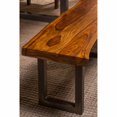 thumbnail image 2 of Hillsdale Furniture Emerson Natural Sheesham Bench in Natural Sheesham, 2 of 3
