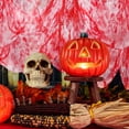 thumbnail image 2 of Halloween Black Gauze Cloth 7x26FT Horror Fabric Decoration Halloween Party Supplies Haunted House Scene Setup Indoor Outdoor Draping Decoration Atmosphere Use Set Item, 2 of 4