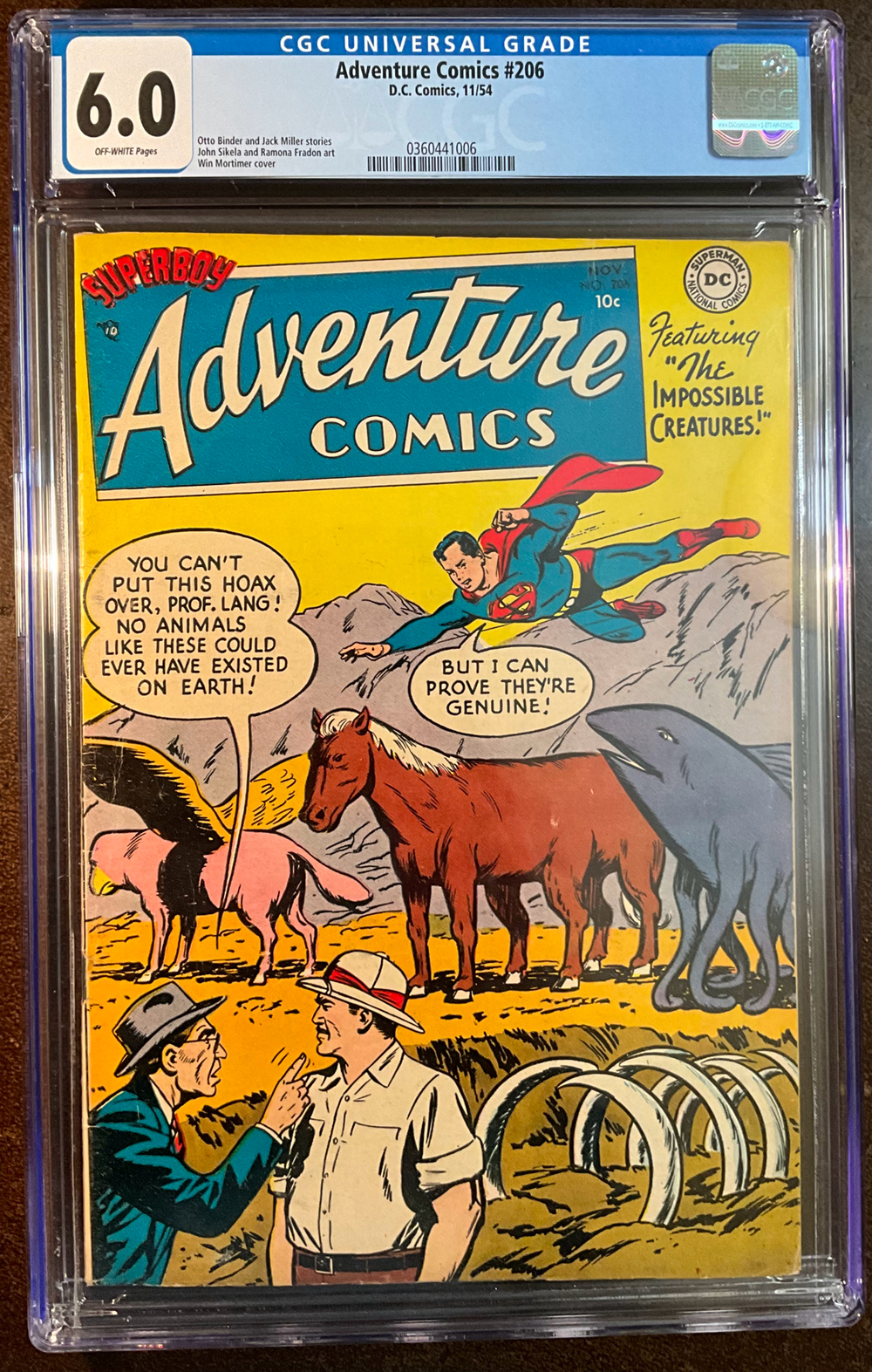 Cover of Adventure Comics #206
