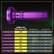 thumbnail image 3 of Linterna de luz negra UV KOBRA 395nm 100 LED 18W Púrpura, 3 of 6