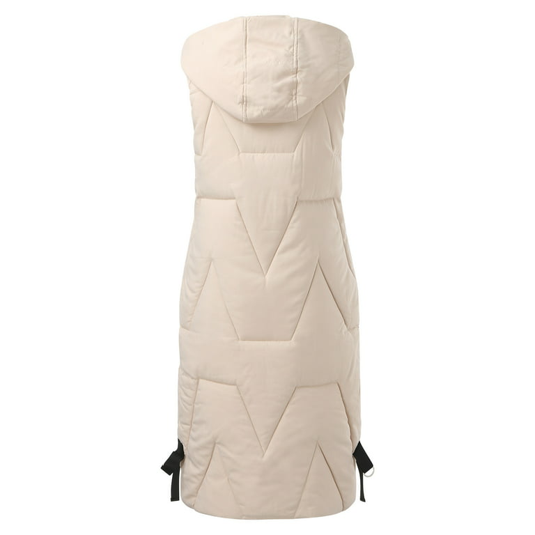 Women's Vest Matte Fabric Thermal Vest Ultralight Down Vest Women's Vest  Portable Warm Sleeveless Winter Lining, Beige, Medium : :  Clothing, Shoes & Accessories