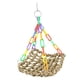 thumbnail image 1 of Nido de perca para loros, juguete colgante portátil, hamaca, jaula para pájaros, juguete para guacamayos, pinzones, periquitos, periquitos y agapornis Yinane Percha de pie, 1 of 8