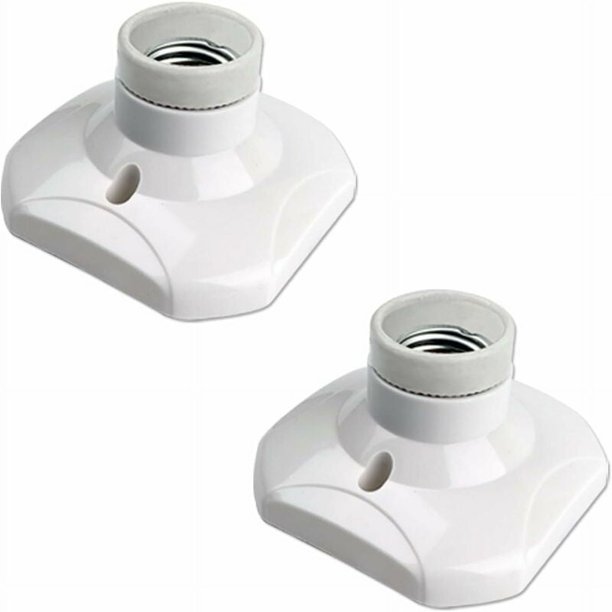 Tornillo de casquillo para lámpara de techo E27 para lámpara de pared de interior, CA 230 V, soporte para bombilla LED E27, base de plástico, base E27 para techo de taller de garaje,