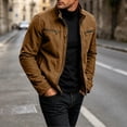 thumbnail image 2 of Jackets for Men Trendy Jerdar Men Casual Fashion Solid Long Sleeve Stand Collar Zipper Outwear Workwear Jackets, 2 of 8