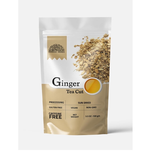 Raíz de jengibre recién cortada, natural, cortada en té de jengibre, 100 g