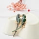 thumbnail image 2 of Broche Elegante Fernando Doble Loros Pájaro Animal Joyería de Bodas, 2 of 7