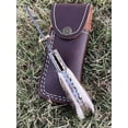 thumbnail image 5 of Poshland Custom Handmade 3.2" Tactical Knife with Damascus Steel Stag Horn Handle, 5 of 8