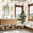 thumbnail image 4 of Vintage Peel and Stick Wallpaper 23.6in x 9.8ft Elegant Gold White Baroque Floral Ornamental Contact Paper Vinyl Waterproof Self Adhesive Wall Paper for Bedroom Shelf Cabinet Renter Friendly, 4 of 8