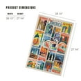 thumbnail image 5 of Lantern Press 1000 Piece Jigsaw Puzzle, Woodblock Cities Collage, See America, 5 of 5
