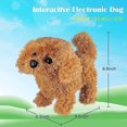 thumbnail image 2 of Perro Husky de peluche Cachorro de juguete Perro mascota interactivo electrónico - Caminar, ladrar, mover la cola, estirar el animal de compañía para niños (perro caniche), 2 of 5