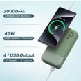 thumbnail image 2 of Cargador portátil Power Bank NOBIS 20000mAh 45W Verde, 2 of 9