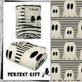 thumbnail image 2 of Halloween Throw Blanket Cute Rustic Ghost Flannel Blanket Farmhouse Spooky Blanket Soft Black White Striped Blanket Retro Halloween Decoration for Sofa Bed Holiday Party Gifts,50 x60, 2 of 6
