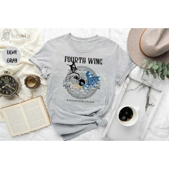 Simple Fit Fourth Wing Shirt, Basgiath War College Shirt, Iron Flame Shirt, Fantasy Reader, Bookish Merch, Rebecca Yarros, Xaden, Gift For Her All Size S-5XL