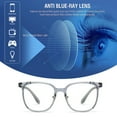 thumbnail image 5 of Lunettes à Lumière Bleue à Lentilles Transparentes avec Protection UV pour Hommes et Femmes, 5 of 5