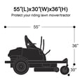 thumbnail image 4 of Riding Lawn Mower Cover Garden Tractor Heavy Duty Waterproof Protector 55"Length, 4 of 11