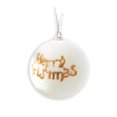 thumbnail image 1 of Christmas Baubles Foam 6cm X 6 With Gold Glitter Christmas Pattern, 1 of 5