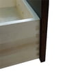 thumbnail image 5 of 61 in. Double Wooden Vanity Walnut Black White Quartz Round Sink, 5 of 22