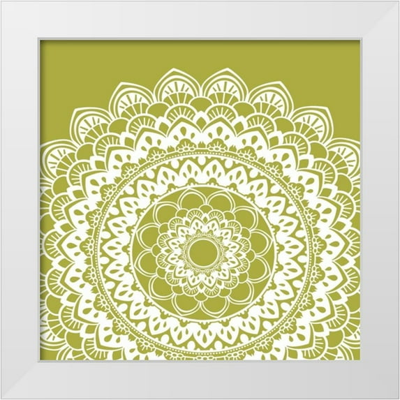 Robinson, Tamara 15x15 White Modern Wood Framed Museum Art Print Titled - Mandala IV