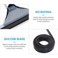 thumbnail image 3 of Romacci Extendable Stainless Steel Squeegee With 13.8In Silicone Blade For Shower Doors Windows Mirrors Windshields (No Poles), 3 of 7