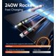 thumbnail image 4 of Cable de carga MAGIC JOHN de 240 W, 4 en 1, USB C a Lightning de 2 m, 4 of 8