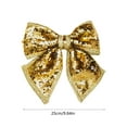 thumbnail image 2 of PuSpu Christmas Tree Decoration Christmas Sequined Bow Glitter Bow Ties Christmas Tree Accessories Wreath Decoration Door And Window Hangings Party Decorations, 2 of 6