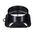 thumbnail image 3 of Unique Bargains 6' ABS Duct Connector Flange Exhaust Hose Flange Ventilation Duct with Filter Mesh Black, 3 of 6