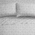 thumbnail image 2 of Tahari  Home Snowflake Triple Brushed Cotton Flannel Bed Sheet Set Queen - Silver, 2 of 5
