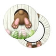 thumbnail image 2 of Kll Brown Bunny Bottom And Easter Eggs Round Bar Chair Cushion Cover 12 Inch,Bar Stool Protector With Elastic, Soft Washable, 2 of 7