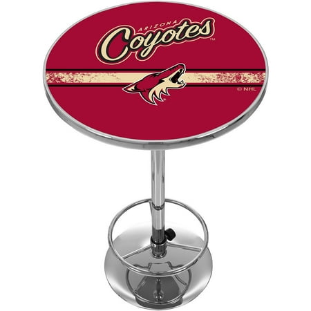 NHL Chrome Pub Table, Arizona Coyotes NHL Chrome Pub Table, Arizona Coyotes