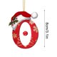 thumbnail image 5 of Uuiauoio Personalized Acrylic Christmas Alphabet Ornaments DIY Holiday Decor with Festive Symbols for Home Tree Hanging Decoration, 5 of 5