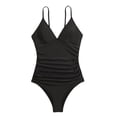 thumbnail image 5 of MSJUHEG Push Up Swimwear,Tummy Control Swimsuits for Women,Womens Tankini Bathing Suits,Plus Size One Piece Swimsuit,One Piece Swimsuits,Cross Back,Swimsuits for Women 2025 Black L, 5 of 8