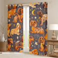 thumbnail image 2 of Castle Fairy Cartoon Dachshund Dogs Black Out Curtains for Kids Children,Kawaii Animal Pets Curtains Pack of 2 (42x63 Each),Stars Print Bedroom Curtains,Microfiber Bedroom Decor, 2 of 6