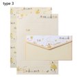 thumbnail image 1 of Vintage Floral Letter Stationery Set 6Pcs Writing Paper With 3Pcs Envelopes For School Office, 1 of 6