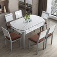 thumbnail image 2 of Funda de asiento impermeable para silla de comedor, funda de asiento de silla de comedor, funda de silla de cocina, funda de asiento (chocolate, 6 piezas) kaili Sencillez, 2 of 5
