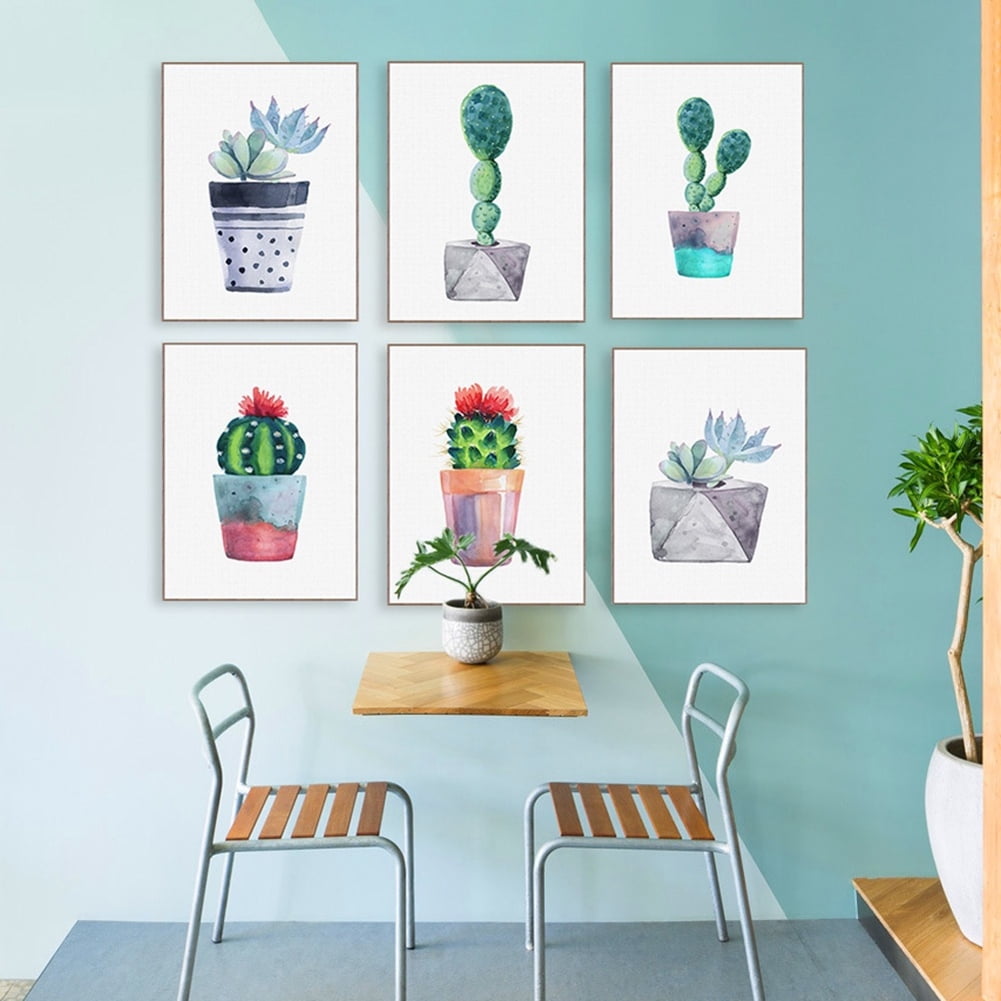 Succulent Plants Cactus Canvas Nordic Poster Canvas Wall Art Botanical Print 